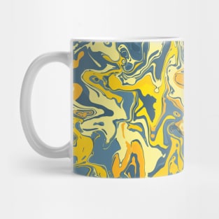 Lightning Strike Marble - Digital Paint Spill Mug